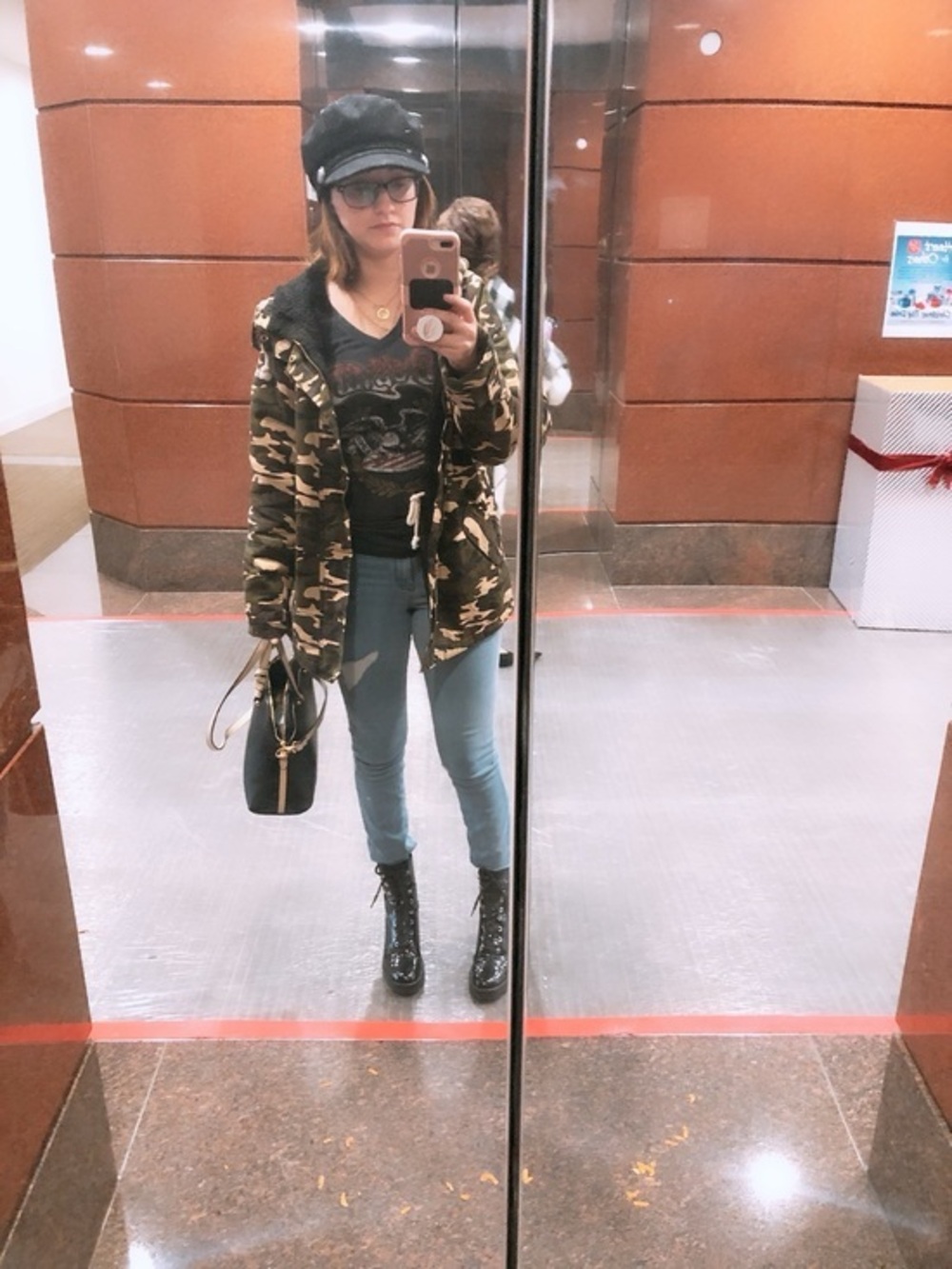 Women’s Camouflage Hooded Parka Jacket - Olive Camo